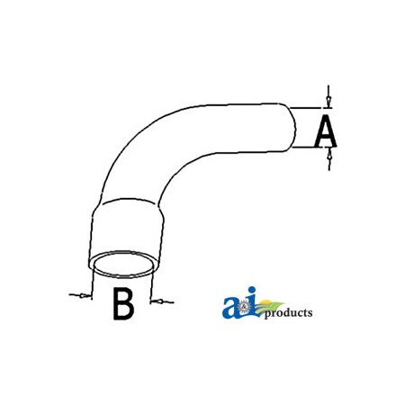 A & I Products Radiator Hose, Lower 12" x3" x3" A-A62649